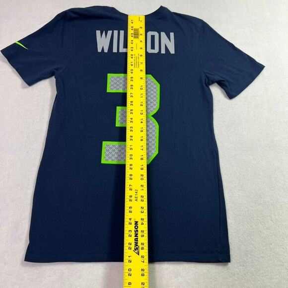 Nike Russell Wilson Seattle Seahawks Jersey T Shirt NFL Football Womens S Blue - Picture 3 of 6